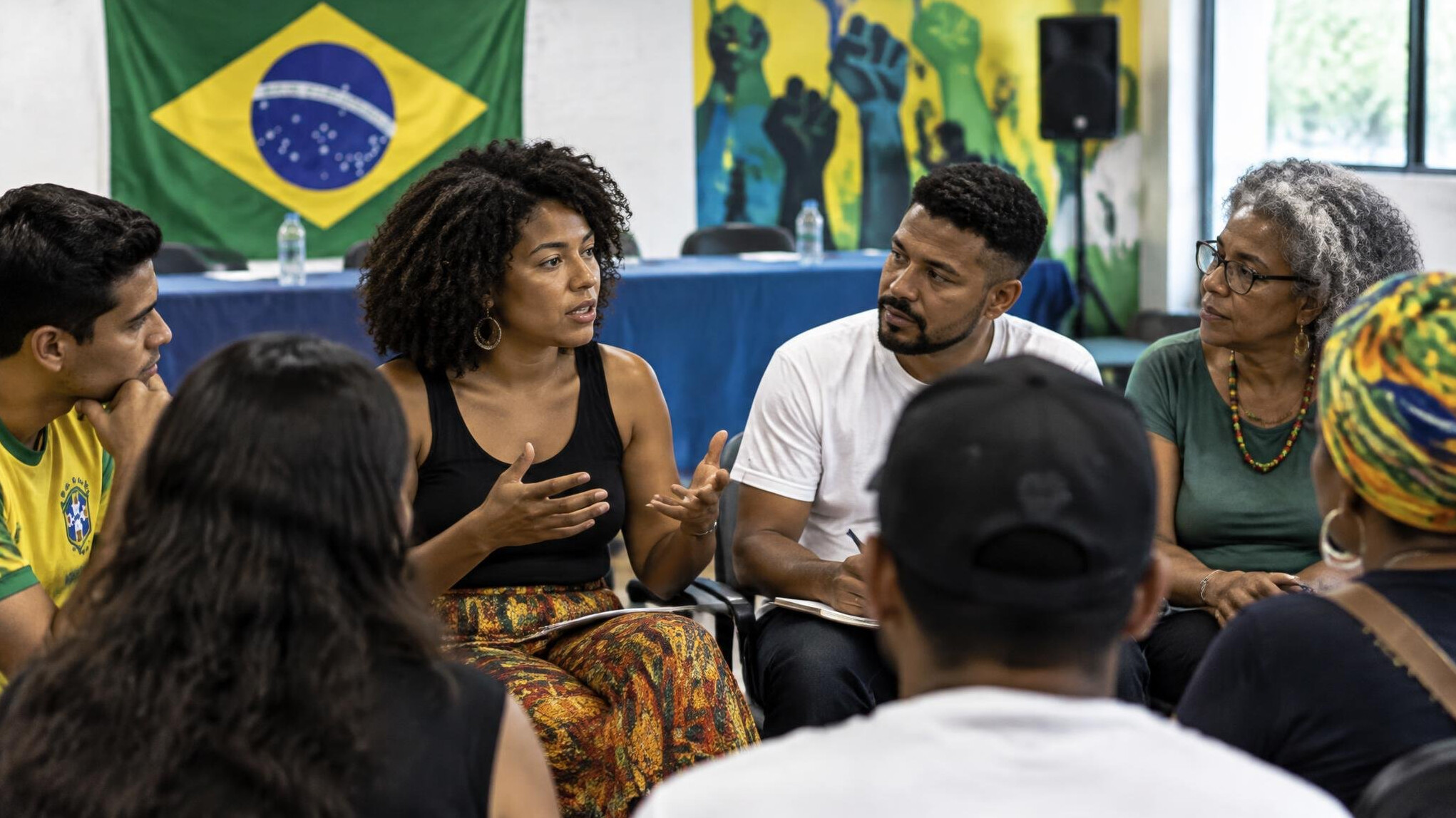 brazilian people discussing
