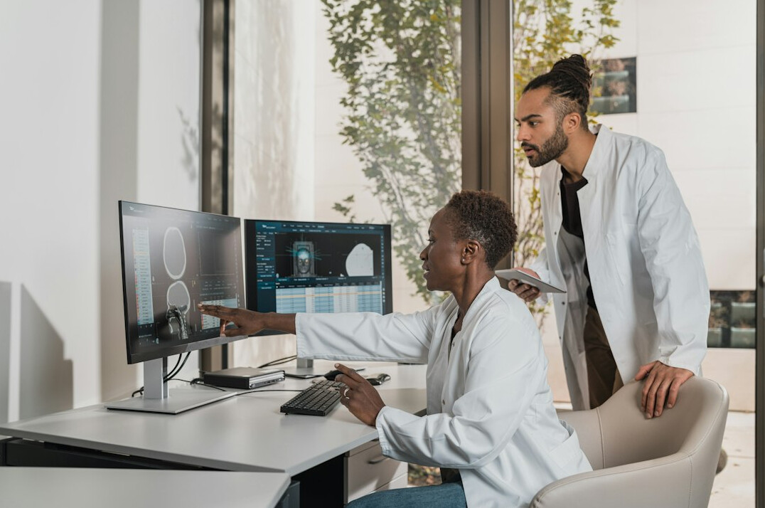 investigator reviewing public health files